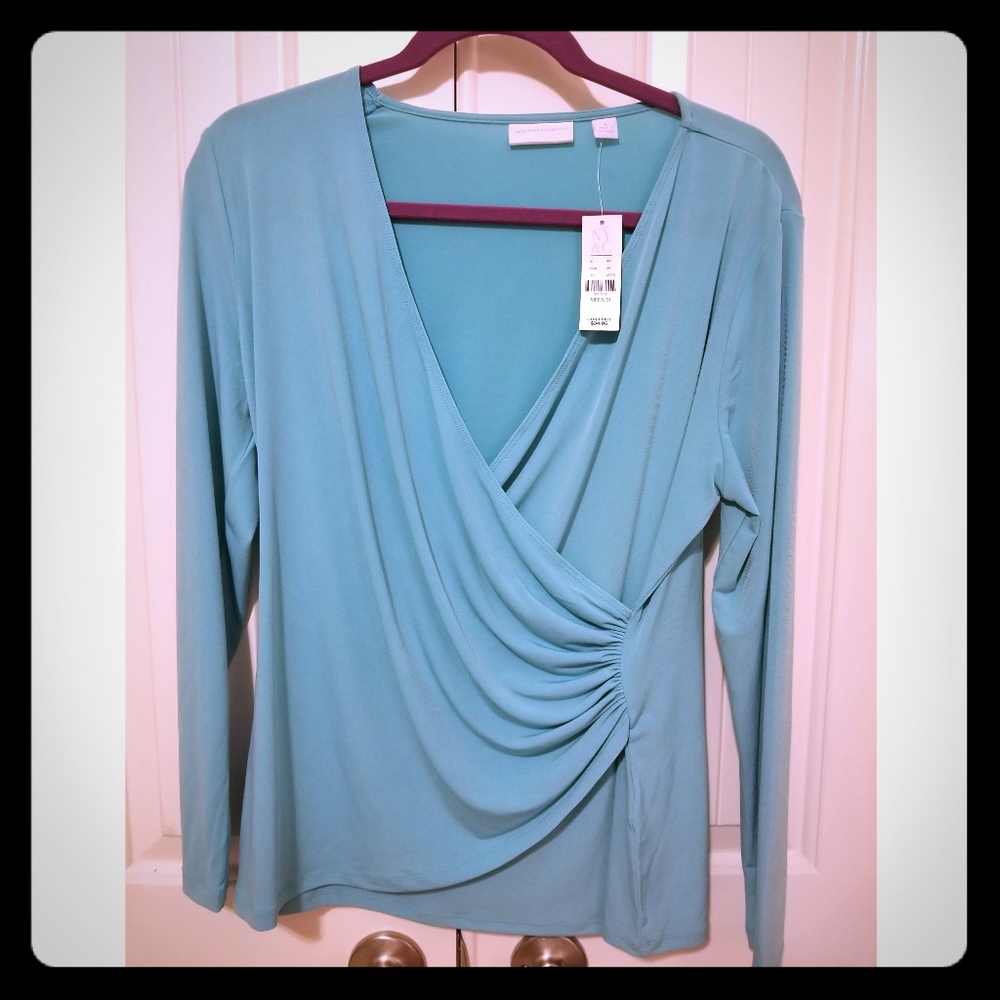 NY&C Wrap long sleeve top